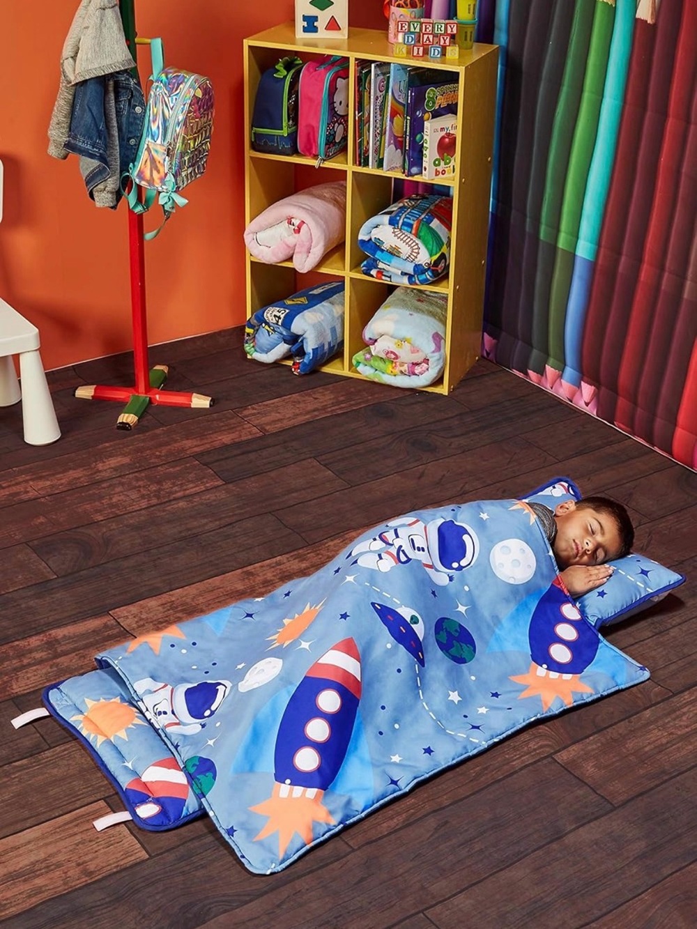 Kids' Space Rocket Nap Mat - Blue NWOT